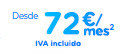 Desde 72€/mes (IVA incluido)