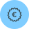 icono ahorro azul