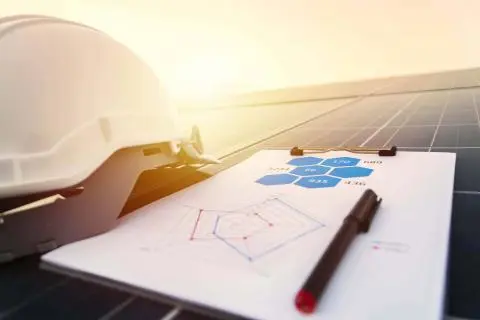 instalación de placas solares para la industria con totalenergies