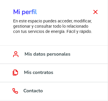 Gestionar contrato Área Cliente