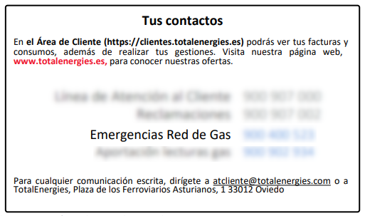 Telefono emergencias gas