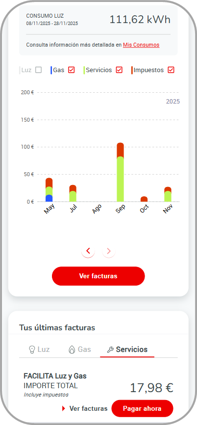 Home Area Cliente APP