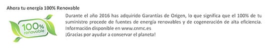Información de tu energía