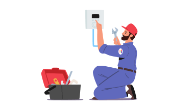 instalación del contador para dar de alta la luz